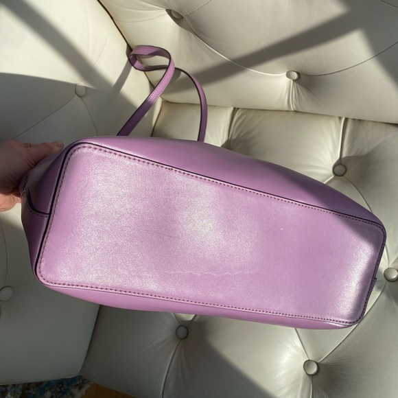 Kate Spade Kerri Medium Tote | Lavender Smooth Leather Zip-Top - Picture 6 of 12